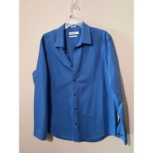 Calvin Klein blue button-up  cool tech non-iron Blue dress shirt size L